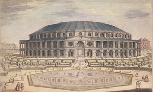 Vista do Royal Albert Hall (gravura a cores) de English School English School