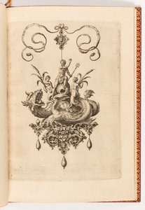 Imprimir a placa 4, de touros etc. Arquétipo de pars artificiais (anéis, colares, etc. Desenhos da natureza mais habilidosa, parte dois) de Engraved by Adriaen Collaert