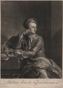Attilus Ariosti Bologna gravado por John Simon (1675-1751), 1719 (gravura) de Enoch Seeman