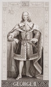 George II (1683-1760) de "Ilustrações da História Escocesa e Inglesa" II