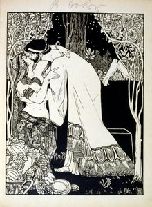Salomão e Sabá, do livro Judá ilustrado por Efraim Moses Lilien (1874-1925). Lilian é considerado o pai da iconografia sionista, criada no estilo Jugendstil (art nouveau alemão). Ele ilustrou
