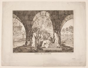 Minos e Voltaire de Erasmus Cristoffer Karlebye