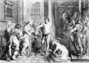 A execução de São João Batista, gravada por Martin I van den Enden (fl. 1630-54)