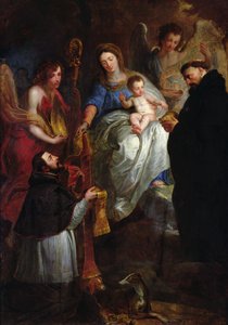 A Virgem Dando um Roubo Para St. Hubert