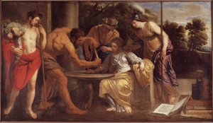 Trabalho e Constantia, 1640 de Erasmus Quellinus the Younger