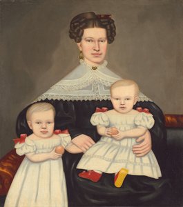 Sra. Paul Smith Palmer e seus gêmeos, 18351838.