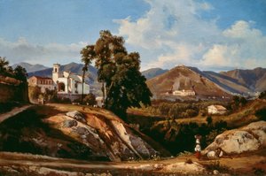 Jardins de Villa Reale em Nápoles de Ercole Gigante