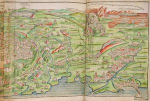 Mapa da cidade de Jerusalém, de 
