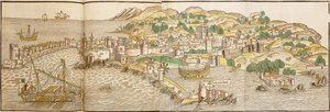 Vista panorâmica de Rodes, 1486