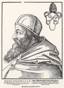 Retrato do Papa Paulo III Farnese de Erhard Schon
