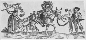 A Megera ("Frau Seltenfried") (xilogravura em papel vegetal)