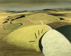 Road Over the Downs, 1983 (acrílico no cartão)