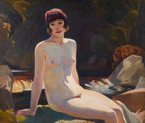 Cecile (Walton) em Crianlarich (em lona)