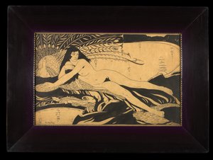 Reclinado Nú (caneta e tinta sobre papel)