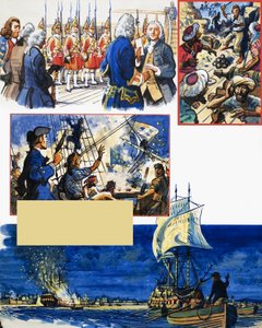 Livro de recortes de um marinheiro britânico: Lutando contra os franceses