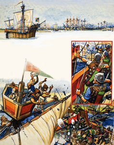 Álbum de recortes de um marinheiro britânico: Abate em Sluys
