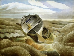 Sal Marsh, 1938 (wc sobre lápis sobre papel) de Eric Ravilious
