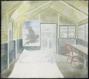 A sala de operações, c.1941-42 de Eric Ravilious