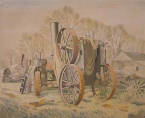 O Trator, 1933 de Eric Ravilious