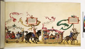 Página inteira: pormenor da Procissão do Triunfo, c.1550-1600 de Erich Lessing