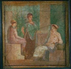 Ninfa que consulta o oráculo de Erich Lessing