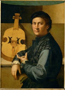 Retrato de um tocador de viola ... de Erich Lessing