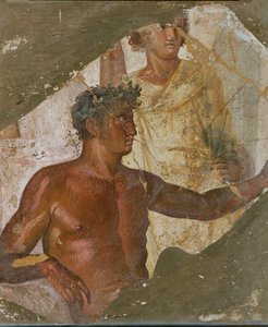 Atleta vitorioso, Pompeia, Itália (fresco) de Erich Lessing