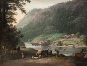 Tistedalen por Frederikshald na Noruega de Erik Pauelsen
