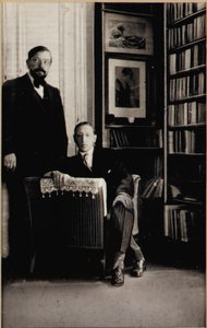 Retrato de Igor Stravinsky e Claude Debussy na época dos Balés Diaghilev "Jeux" e "O Rito da Primavera", Paris, 1912-13