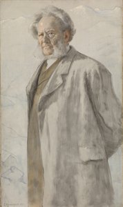 Retrato de Henrik Ibsen 1828-1906, 1895. de Erik Theodor Werenskiold