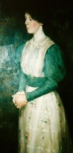 Retrato da Menina Ellen Dick, c.1900 (óleo sobre tela) de Erik Theodor Werenskiold