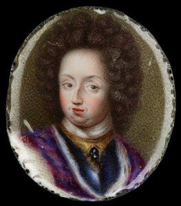 Miniatura de Carlos XI, Rei da Suécia de Erik Utterhielm