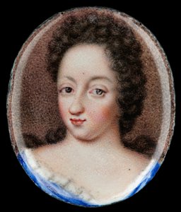 Miniatura da Rainha Ulrika Eleonora, a Velha da Suécia de Erik Utterhielm