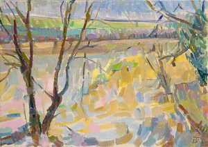 O inundado Cherwell de Rousham II