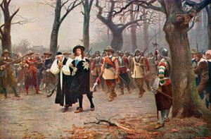 O Rei Carlos I a caminho da sua execução de Ernest (after) Crofts