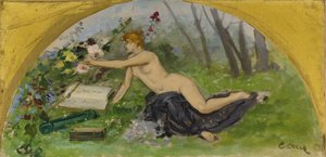Esboço para o Salon des Sciences na Câmara Municipal de Paris: Botânica, entre 1889 e 1892 (óleo sobre tela)