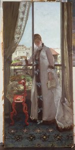 Mulher em uma janela aberta, 1875