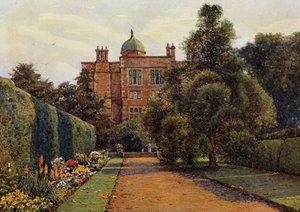 Doddington Hall, perto de Lincoln (lito colorido) de Ernest Arthur Rowe