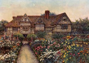 Rumwood Court, Langley, Kent (lito colorido) de Ernest Arthur Rowe