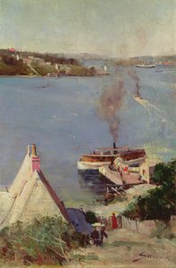 Ferry de McMahons Point de Arthur Streeton