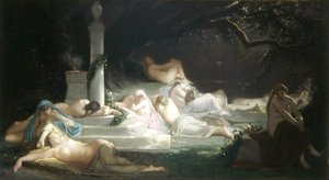 Ninfas na Túmulo de Adónis de Ernest Augustin Gendron