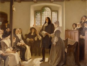 O Casamento de William Penn e Hannah Callowhill na Casa de Encontro dos Amigos, O Convento, Bristol