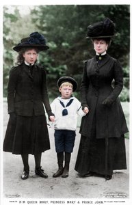 Rainha Maria, Princesa Maria e Príncipe John, década de 1910