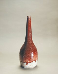 Vaso de porcelana com esmalte flambe da Capela Ernest (1835-1909) de Ernest Chaplet