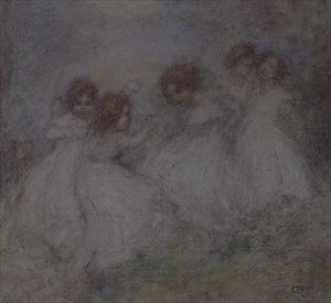 Cinco Meninas de Ernest Charles de Belle