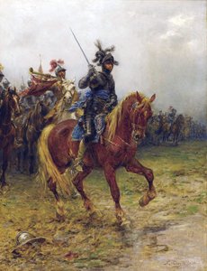 Ruprecht du Palatinat dit Rupert du Rhin ou Prince Rupert, militaire, graveur et inventeur - Prince Rupert, Count Palatine of the Rhine (1619-1682), Duque de Cumberland, de Crofts, Ernest (1847-1911). Óleo sobre tela