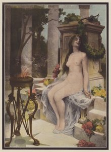 Uma oferta de amor (cor litho) de Ernest Edouard Martens