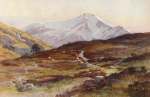 Ben Lui, em abril, de Strath Fillan (litografia a cores) de Ernest Edward Briggs