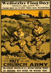 Cartaz para o dia da bandeira de Wetherby, quinta-feira 29 de março de 1917, bar. 1917