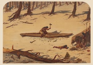 Acampamento Pré-histórico, 1871 de Ernest Henry Griset